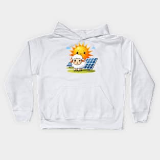 Solar Farm Illustration Kids Hoodie